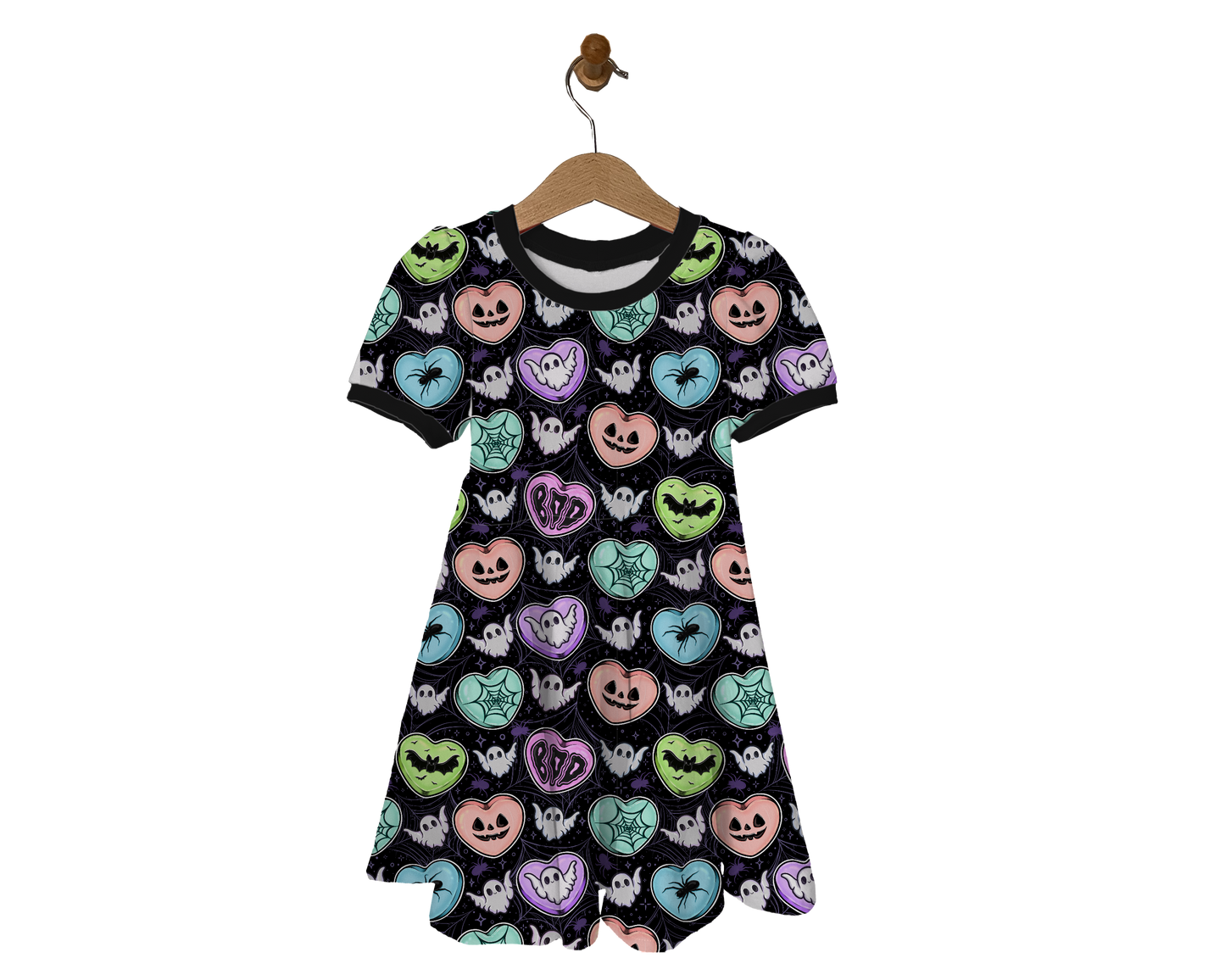Love at First Fright Short Sleeve Twirl Dress