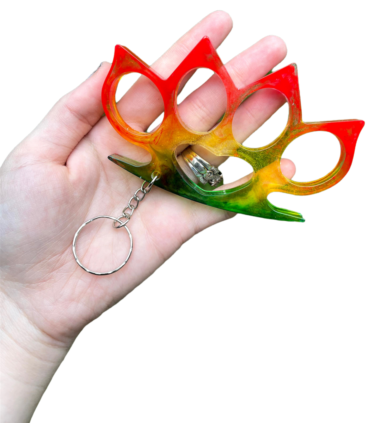 Custom Pointed Knuckle Keychain