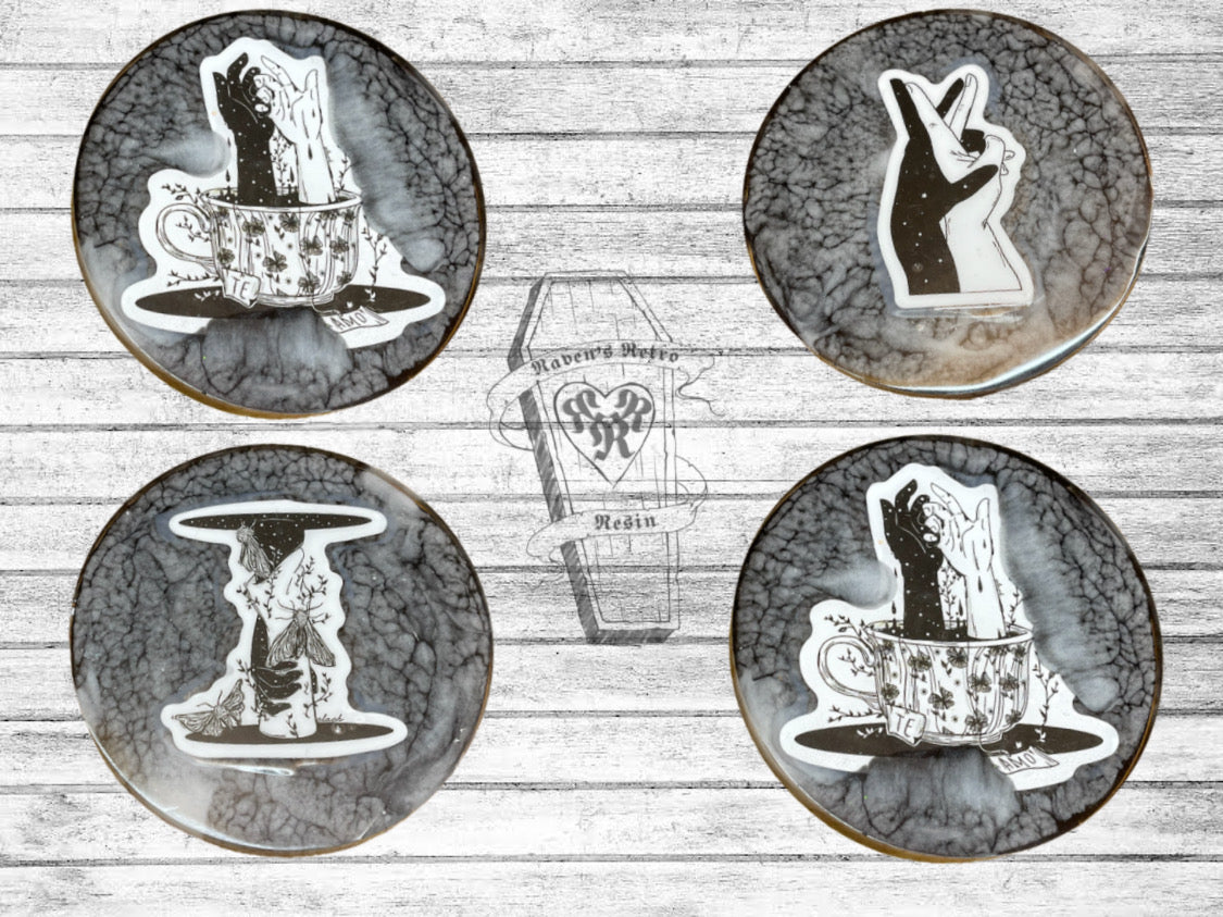 Custom Coasters (w/ holder)