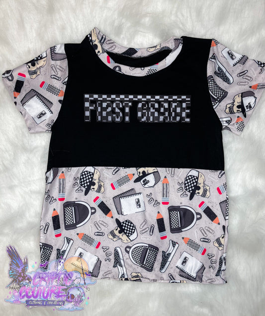 5/6T First Grade Colorblock Tee